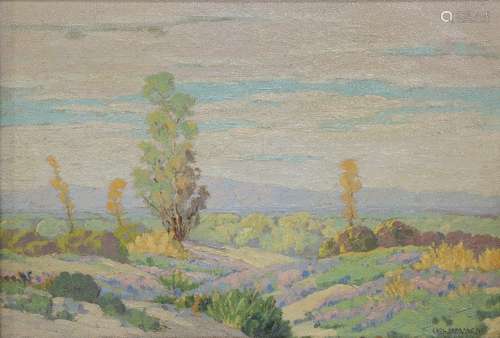 Carl Sammons (American, 1883-1968), Untitled (Pastel Desert), oil on canvas, signed lower right,