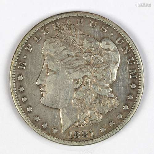 1881 (CC) Carson City Morgan Silver Dollar XF/AU