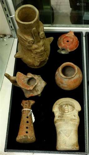 (lot of 16) Pre-Columbian and Ancient artifacts, with (5) being varied Pre-Columbian items, the