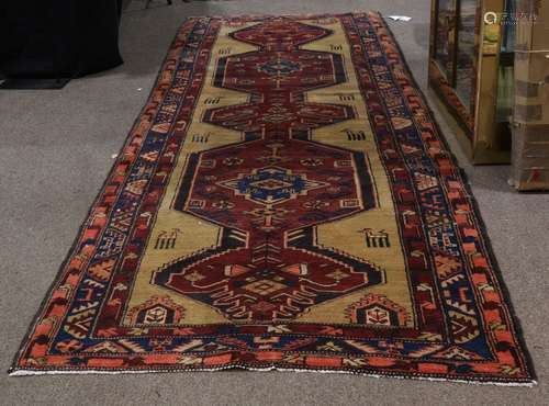 Semi Antique Persian Serab runner 3'10