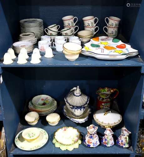 (lot of approx. 70) American, Continental and English porcelain and ceramic table items,