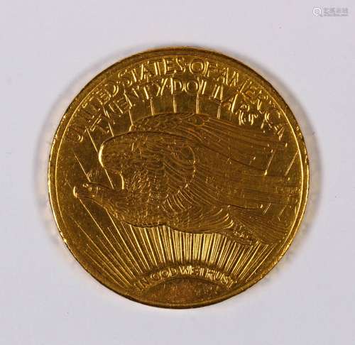 1924 $20 dollar gold St Gaudens Double Eagle BU