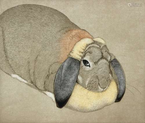 Beth Van Hoesen (American, 1926-2010), “Sally,” 1979, etching in colors, pencil signed and dated