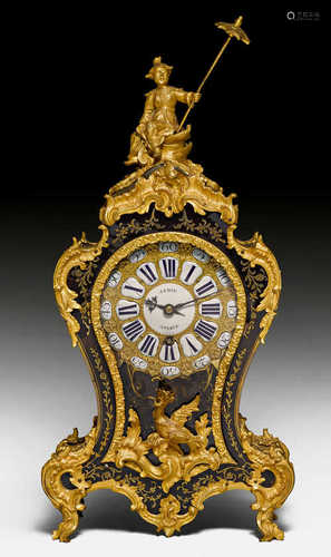 KLEINE BOULLE PENDULE D'ALCOVE,