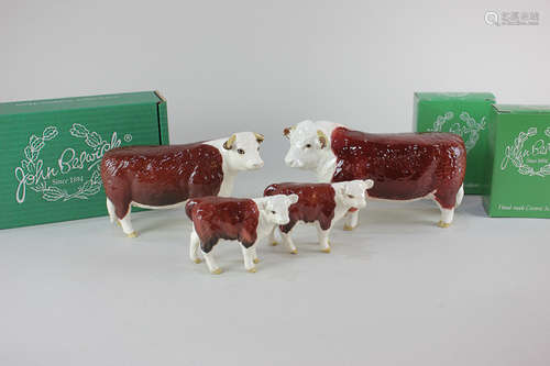 A Beswick model of a Hereford bull Ch. of Champions, in brown and white gloss, 11cm, without box,