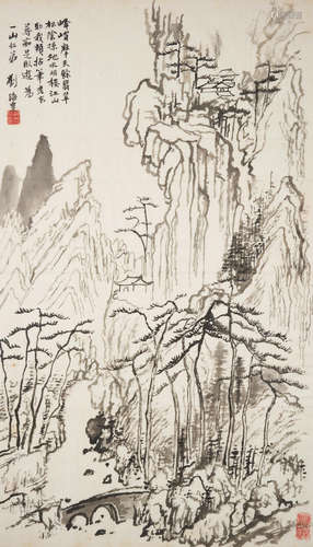 Ink Mountains Liu Haisu (1896-1994)