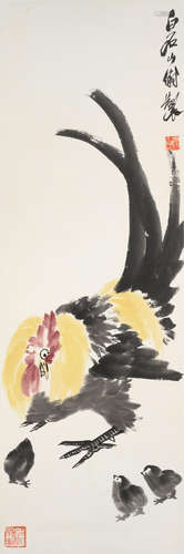 Rooster and Chicks Qi Baishi (1864-1957)