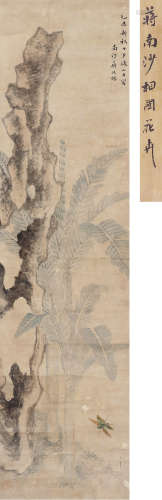 蒋廷锡 花卉草虫 1669-1732 设色纸本 镜芯