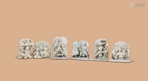 十五世纪 东亚石雕佛像一组