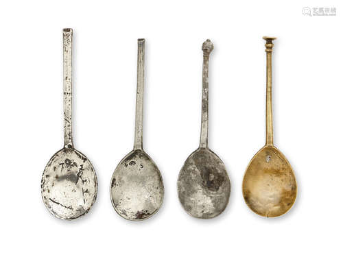 A pewter slip-top spoon, circa 1600