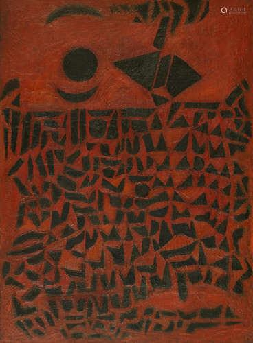 Formasi Merah (Red Formation), 1970s Fadjar Sidik(Indonesian, 1930-2004)