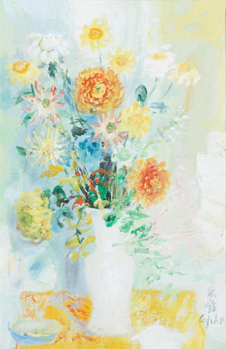 Bouquet de Fleurs, c. 1970 Le Pho(Vietnamese-French, 1907-2001)