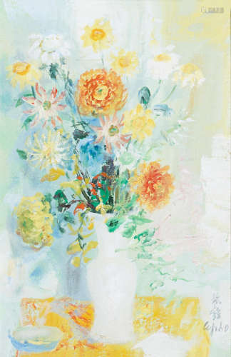 Bouquet de Fleurs, c. 1970 Le Pho(Vietnamese-French, 1907-2001)