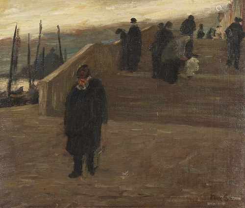 Max SternAnsicht von VenedigÖl auf Leinwand, auf Hartfaserplatte aufgezogen. 31 x 37,5 cm.Signiert