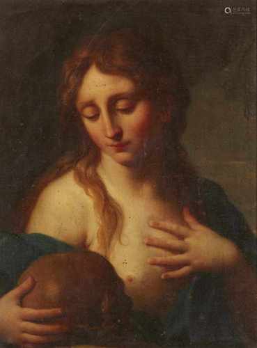 Francesco TrevisaniHeilige Maria MagdalenaÖl auf Leinwand (doubliert). 64 x 48,5 cm.Francesco