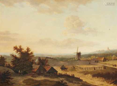 Jan Evert II MorelSommerliche LandschaftÖl auf Holz. 47,5 x 65 cm.Signiert unten links: J. E.