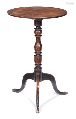 A George III walnut wine table, circa 1790