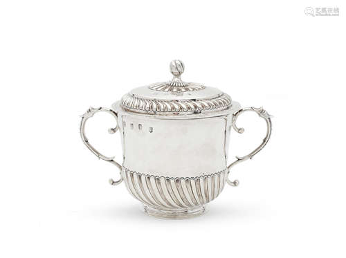 Maker's marks of Alexander Roode (fl. 1697 - 1700) An impressive William III silver two-handled cup and cover, London, 1697