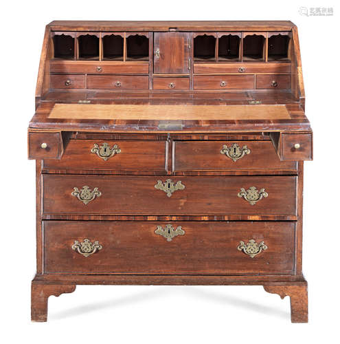 A George II joined fruitwood bureau, circa 1750