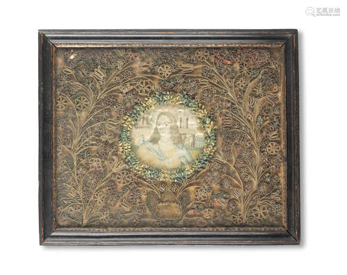 A Charles II embroidered picture, circa 1660