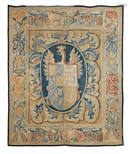 An armorial tapestry, Spanish