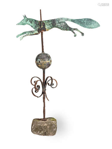 A late 19th/early 20th century sheet metal weathervane, circa 1900