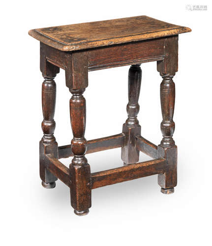 A James I oak joint stool, circa 1620