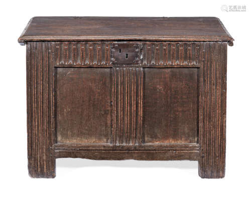 A James I small joined oak coffer, circa 1620