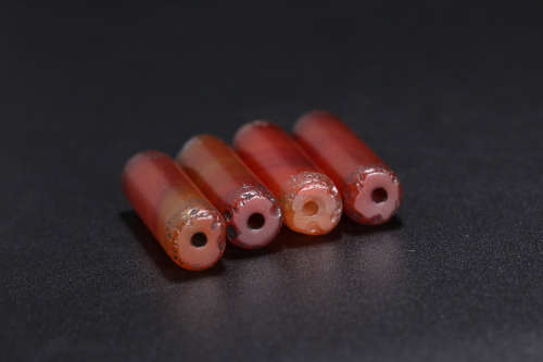 17-19TH CENTURY, A SET OF AGATE TUBE, QING DYNASTY