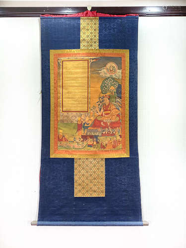 AN OLD TIBETAN TANGKA