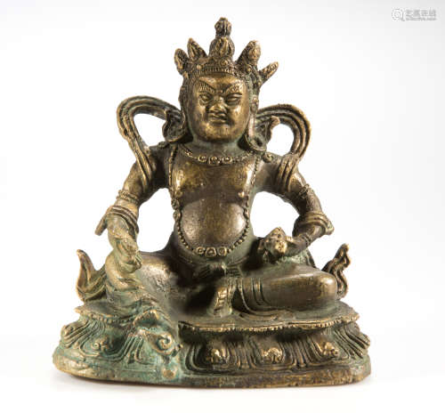 Jambhala bronze figure