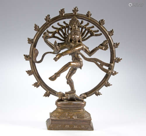 Shiva bronze figure as 