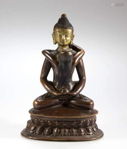 A Yab-Yum bronze statue (Buddha Samantabhadra Consort Love)
