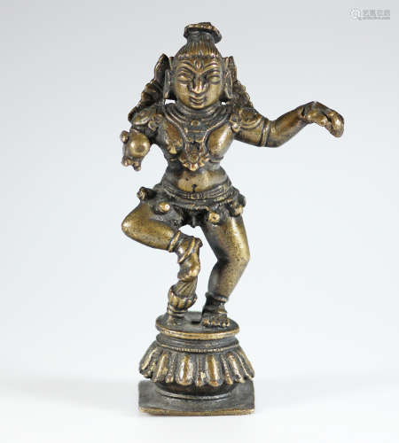 Krishna bronze dancing figure