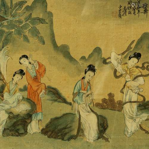 A Chinese Antique Painting, Zhou Hen Shi