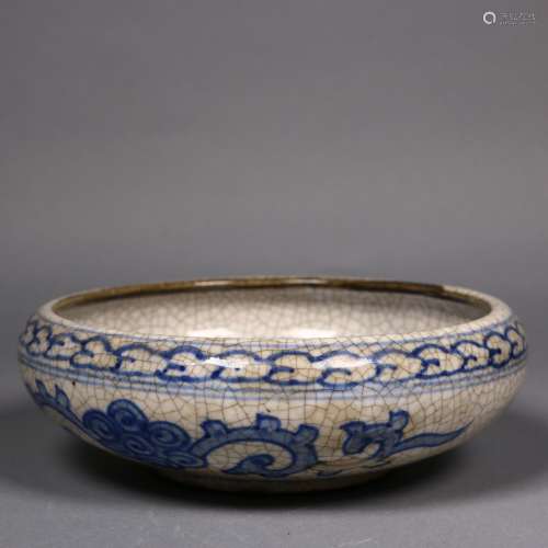 A Chinese Blue and White Porcelain Bowl,19th Century