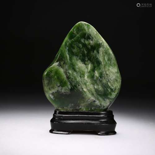A Green Stone Display w/ Stand