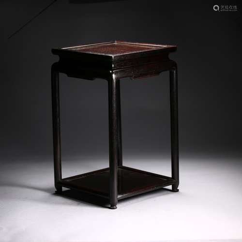 A Chinese Zitan Wood Stand,Qing Dynasty