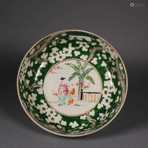 A Chinese Famille Verte Porcelain Bowl,18th Century
