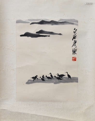 A Chinese Painting, Signed Qi Bai Shi