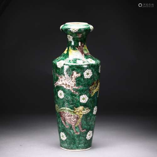 A Chinese  Famille Verte Vase