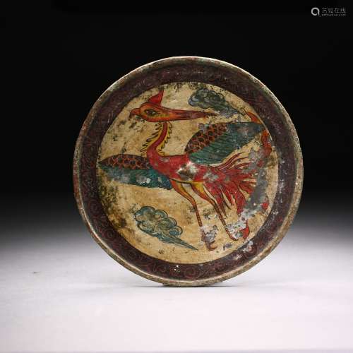 Chinese color painted bronze