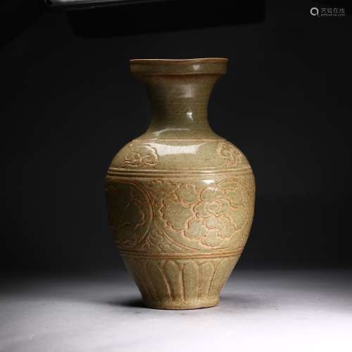 A Chinese Celadon Glazed Yue-Type Vase