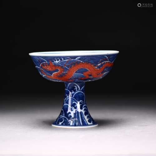 A Chinese Antique Porcelain Stem Cup