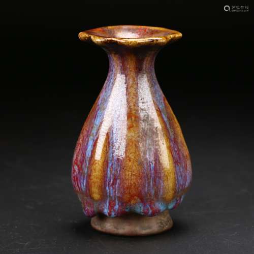 A Chinese Jun Ware vase,Qing Dynasty