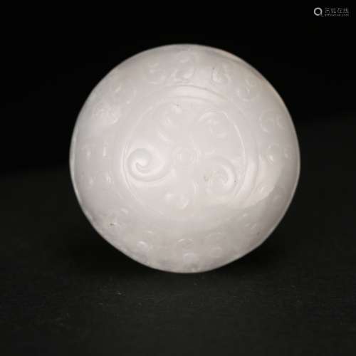 A Chinese White Jade Carving,Qing dynasty