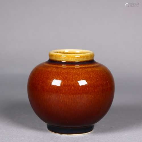A Chinese Russet Glazed Water Jar