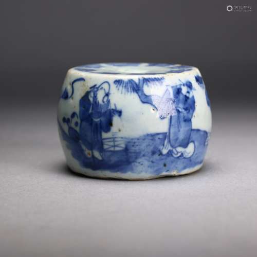 A  Blue and White Porcelain Incense Stand, Ming Dynasty