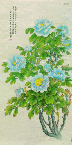 林紫媛 花卉 纸本镜框