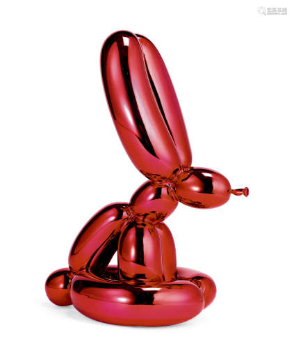 杰夫·昆斯（B.1955） 2017年作 气球兔（红色） 瓷 釉彩 雕塑
